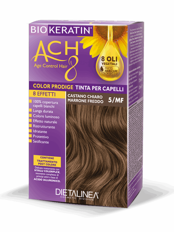 Biokeratin ACH8 Color Prodige 5MF Castano Chiaro Marrone Freddo