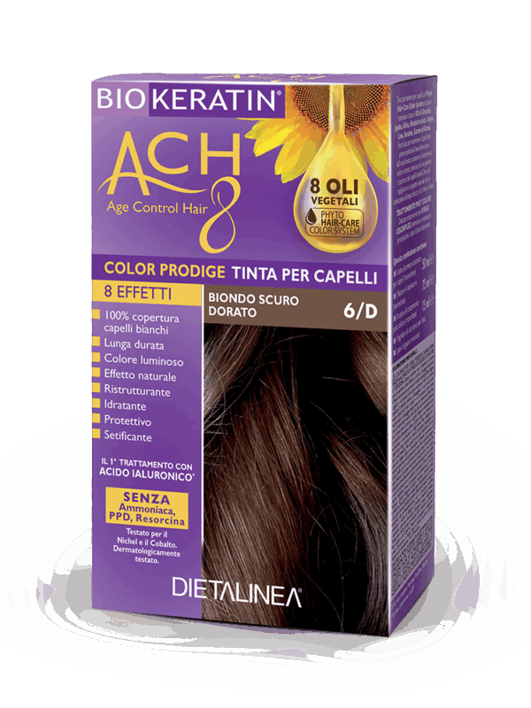 Biokeratin ACH8 Color Prodige 6D Biondo Scuro Dorato