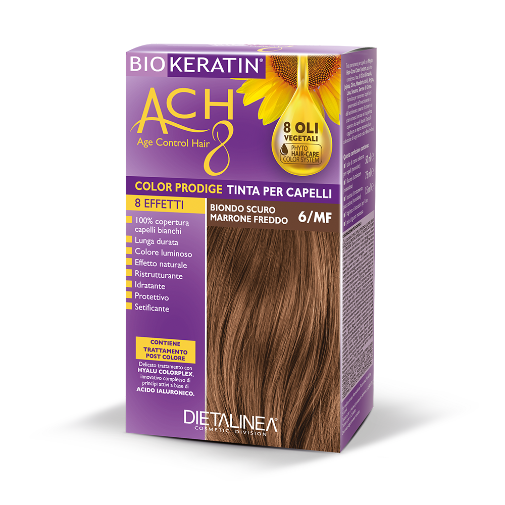 Biokeratin ACH8 Color Prodige 6MF Biondo Scuro Marrone Freddo