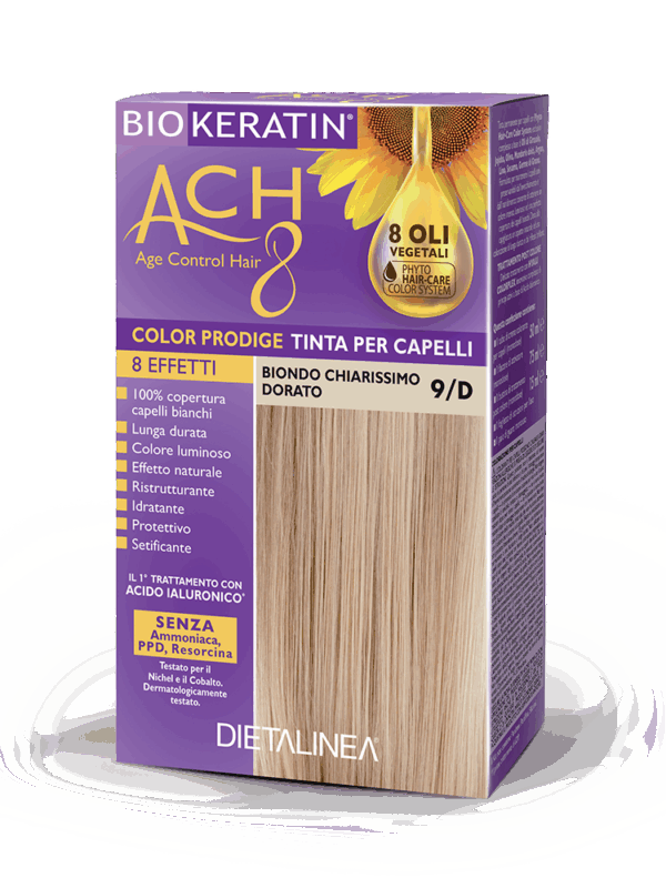 Biokeratin ACH8 Color Prodige 9D Biondo Chiarissimo Dorato