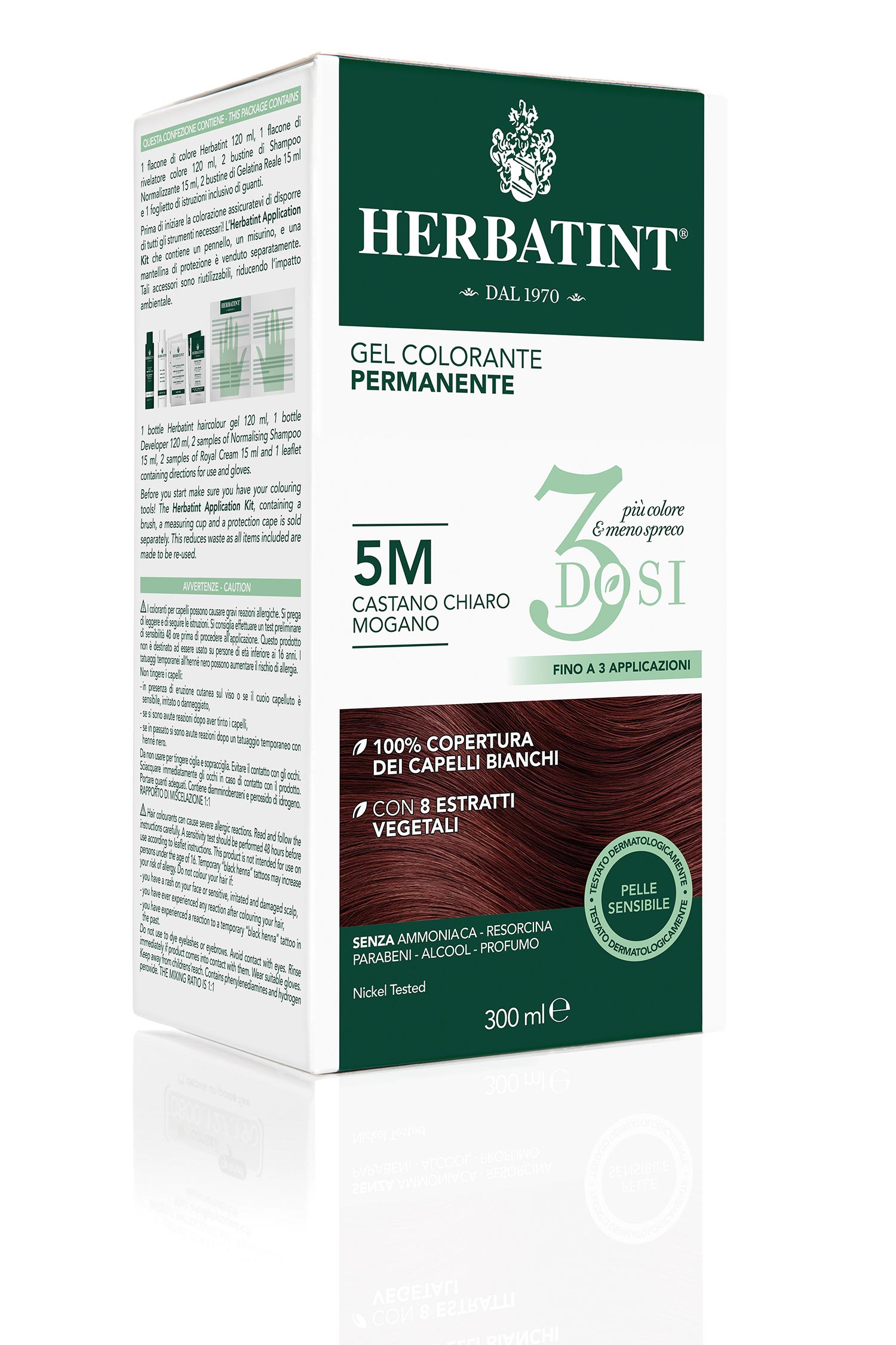 Herbatint 5M Castano Chiaro Mogano 3 Dosi