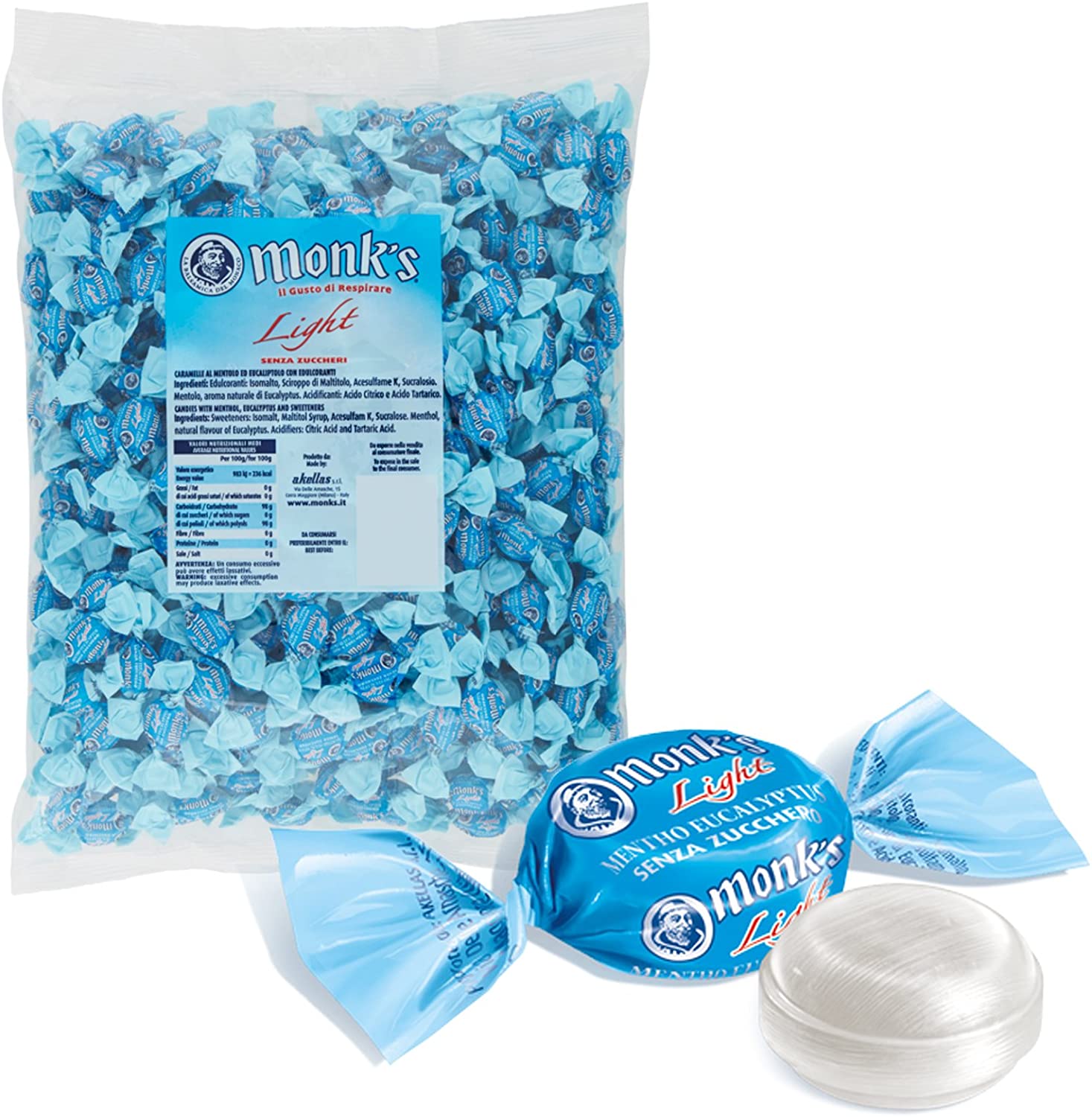 Monk’s Caramelle Light senza Zucchero 1kg