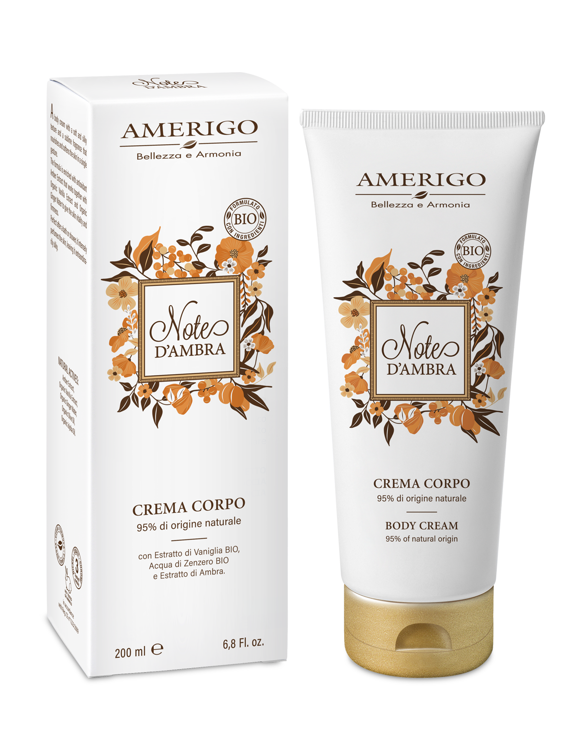 Amerigo Note d’Ambra Crema Corpo 200ml